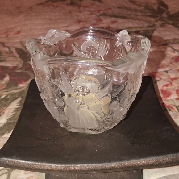 Mikasa Angel Holiday Crystal Candle Holder - Picture 1 of 4